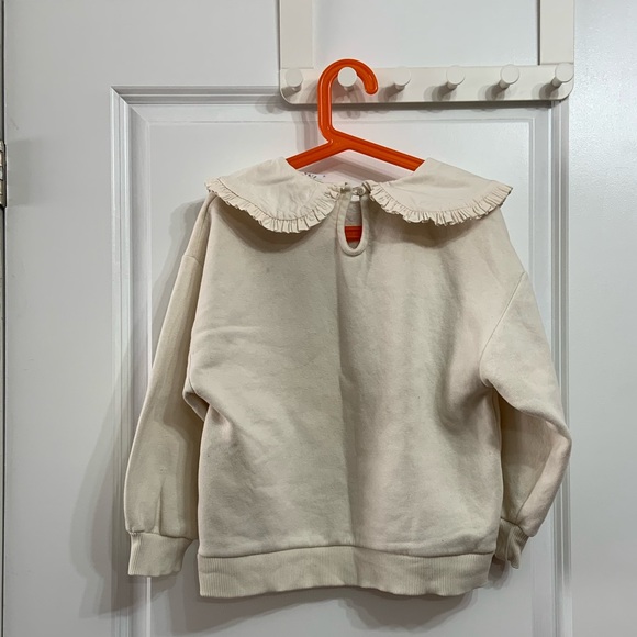New! Zara Kids Bib Collar Sweatshirt - Picture 6 of 7